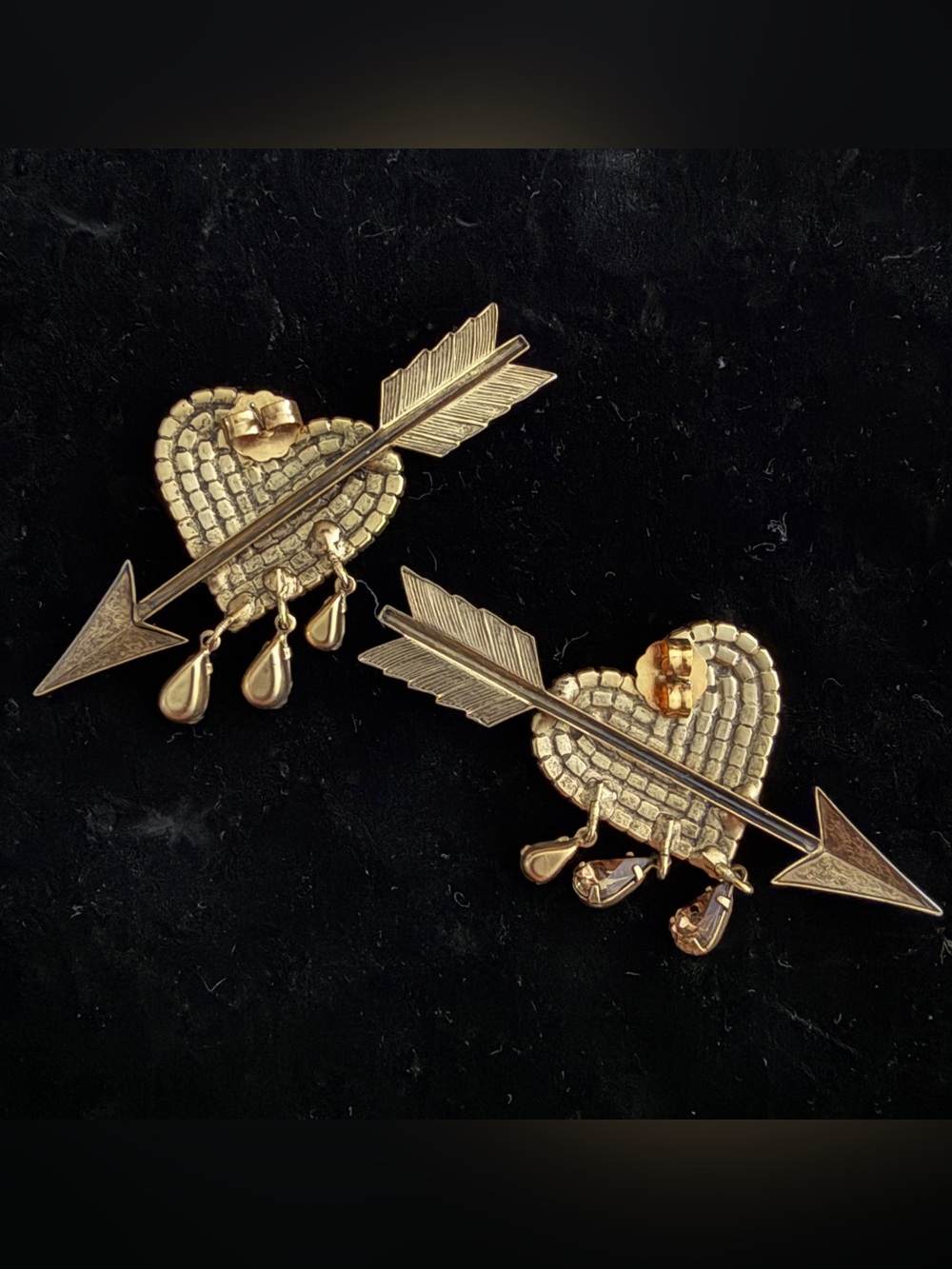 Dylanlex Heart Earrings- Gilded Dion - Picture 3 of 8